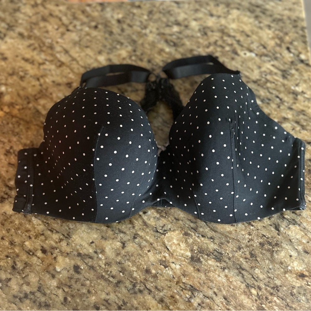 Cacique polka-dot bra 44D